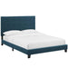 Melanie Full Tufted Button Upholstered Fabric Platform Bed image