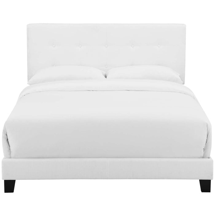 Amira King Upholstered Fabric Bed