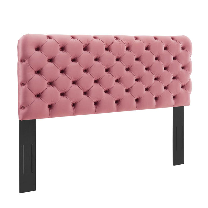 Lizzy Tufted Twin Performance Velvet Headboard