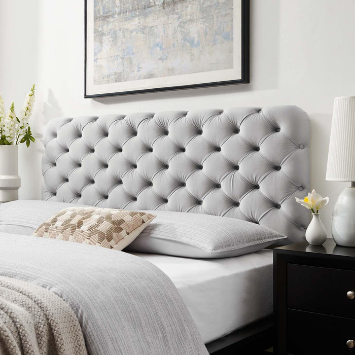 Lizzy Tufted Twin Performance Velvet Headboard