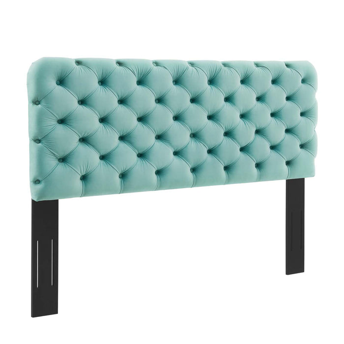 Lizzy Tufted Twin Performance Velvet Headboard