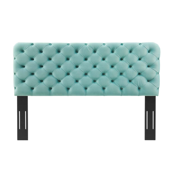 Lizzy Tufted Twin Performance Velvet Headboard