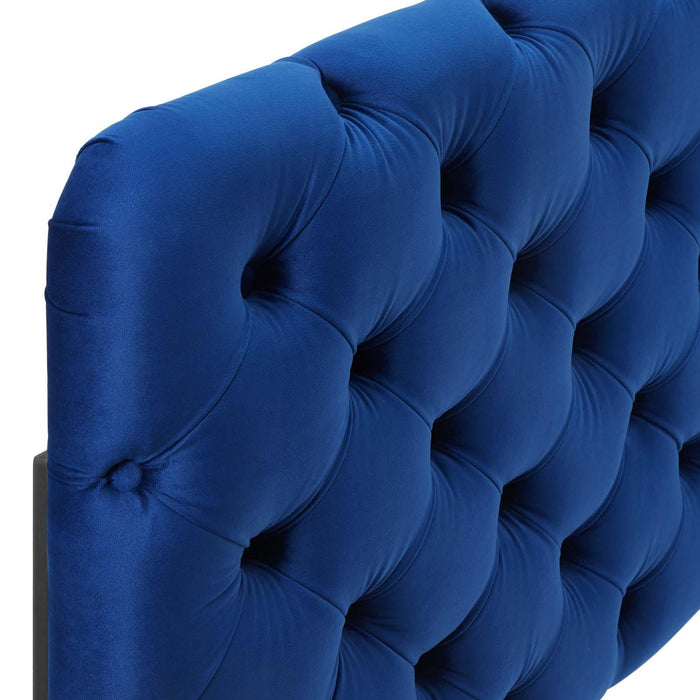 Lizzy Tufted Twin Performance Velvet Headboard