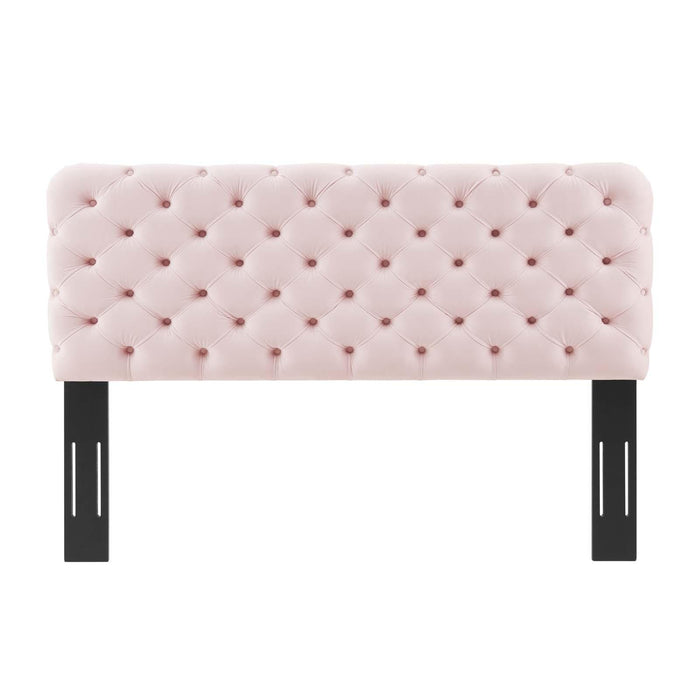 Lizzy Tufted King/California King Performance Velvet Headboard