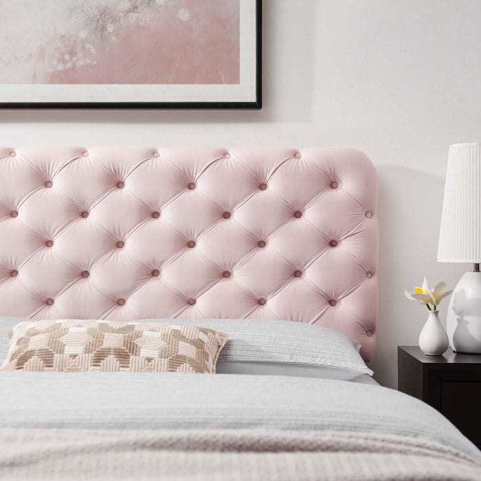 Lizzy Tufted Twin Performance Velvet Headboard