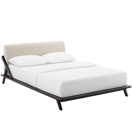 Luella Queen Upholstered Fabric Platform Bed image