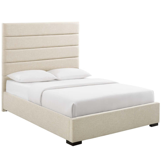 Genevieve Queen Upholstered Fabric Platform Bed image