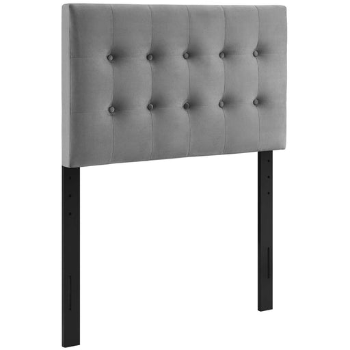 Emily Twin Biscuit Tufted Performance Velvet Headboard image