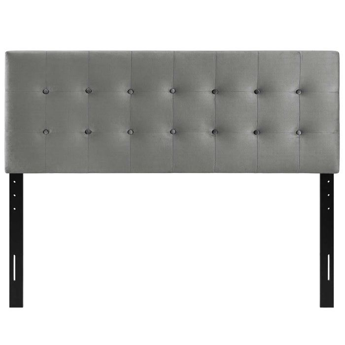 Emily Queen Biscuit Tufted Performance Velvet Headboard