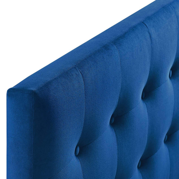 Emily Full Biscuit Tufted Performance Velvet Headboard