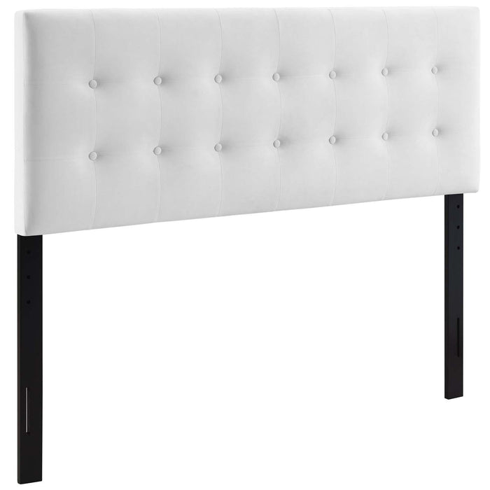 Emily King Biscuit Tufted Performance Velvet Headboard