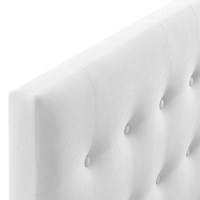 Emily King Biscuit Tufted Performance Velvet Headboard