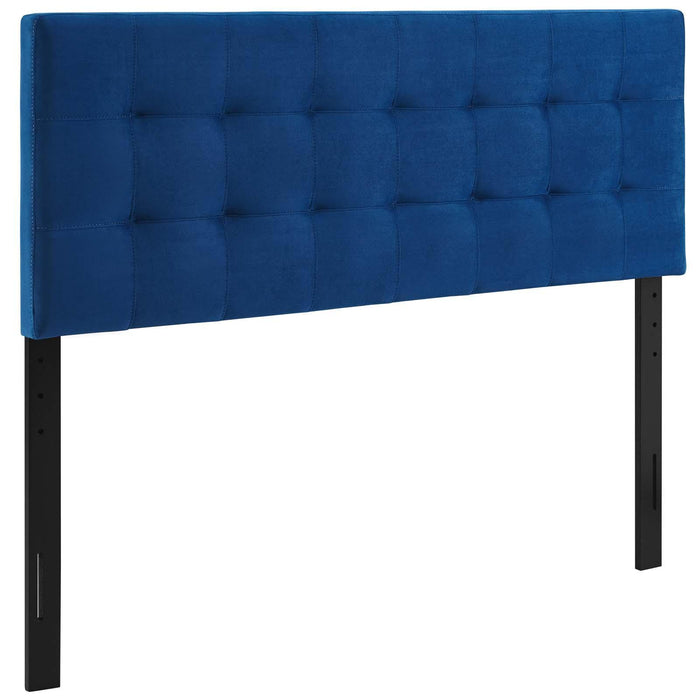 Lily King Biscuit Tufted Performance Velvet Headboard