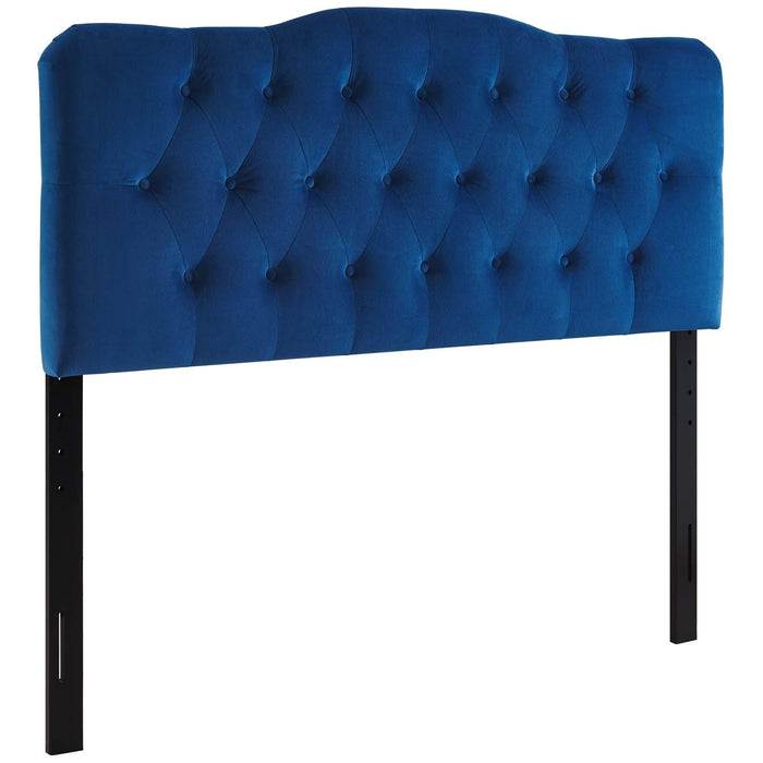 Annabel Queen Diamond Tufted Performance Velvet Headboard