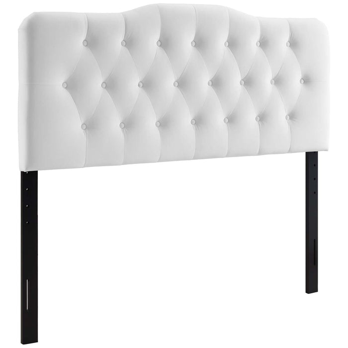 Annabel Queen Diamond Tufted Performance Velvet Headboard