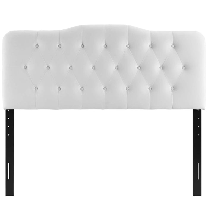 Annabel Queen Diamond Tufted Performance Velvet Headboard