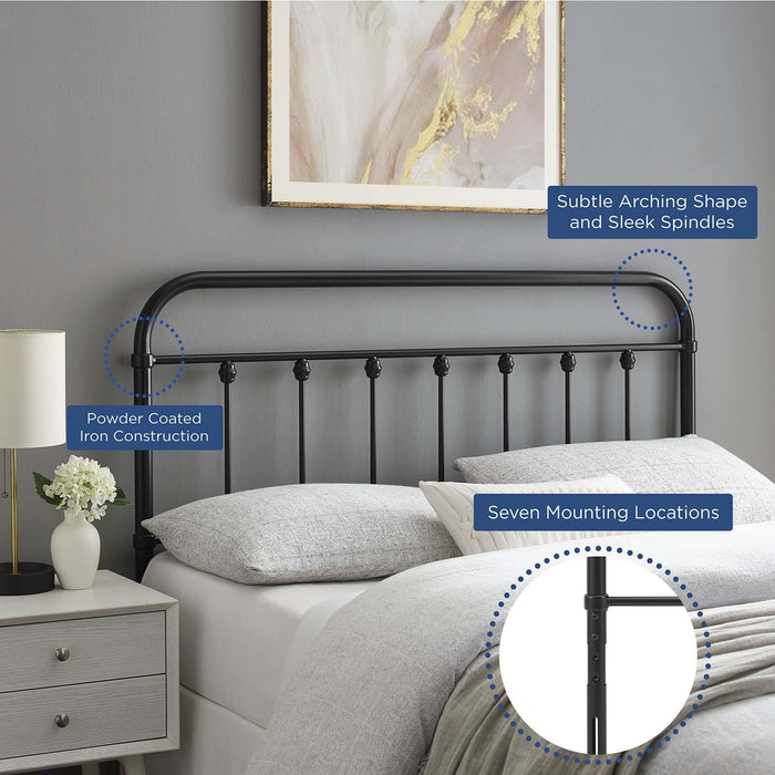 Sage Twin Metal Headboard