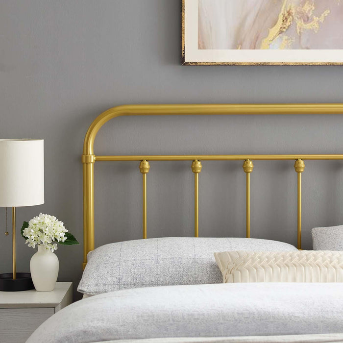 Sage Twin Metal Headboard