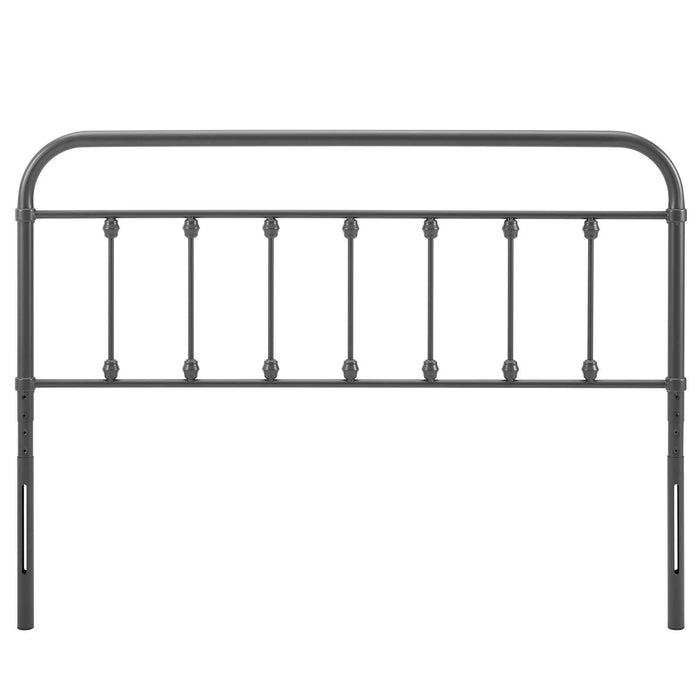 Sage Queen Metal Headboard