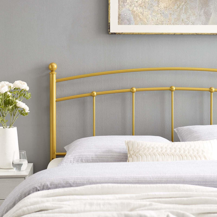 Abigail Queen Metal Headboard