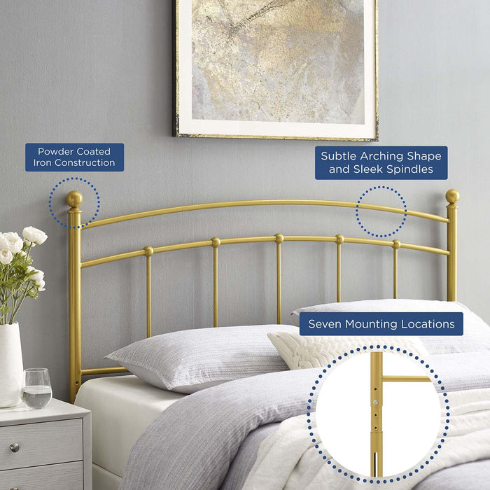 Abigail King Metal Headboard