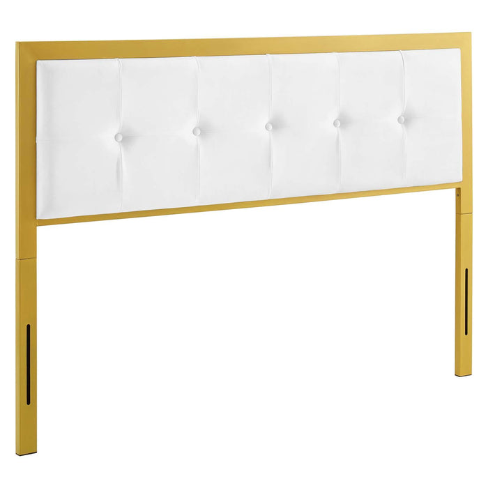 Teagan Tufted Queen Performance Velvet Headboard