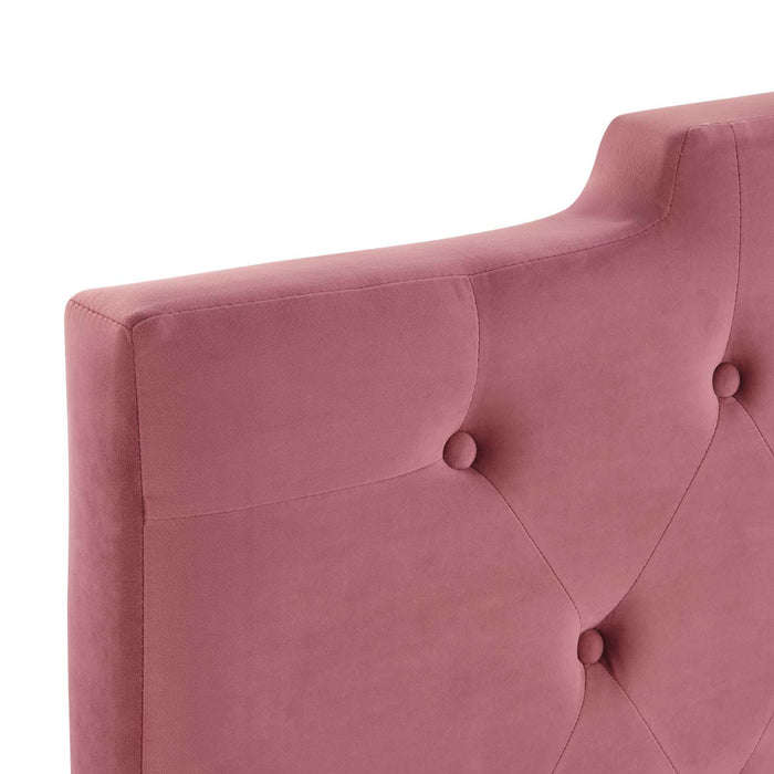 Juliet Tufted Twin Performance Velvet Headboard