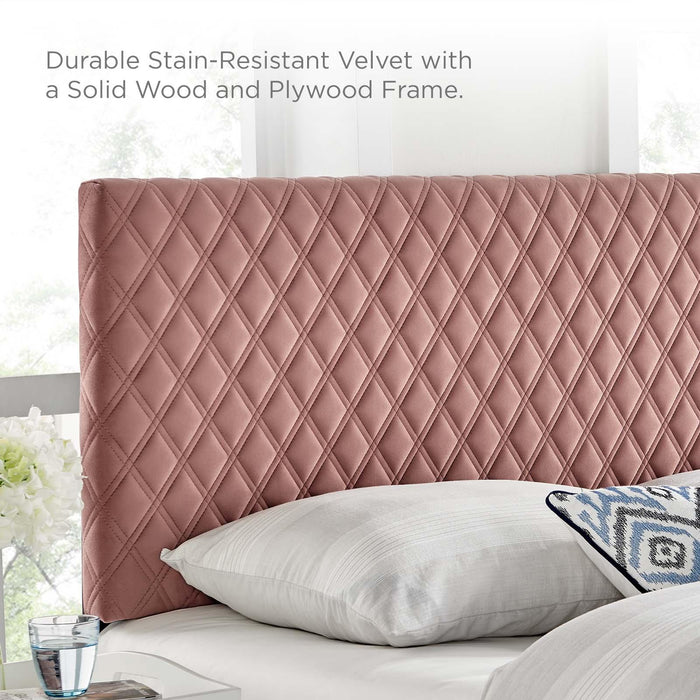 Angela Twin Performance Velvet Headboard