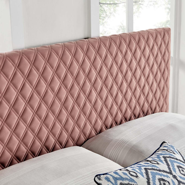 Angela Twin Performance Velvet Headboard