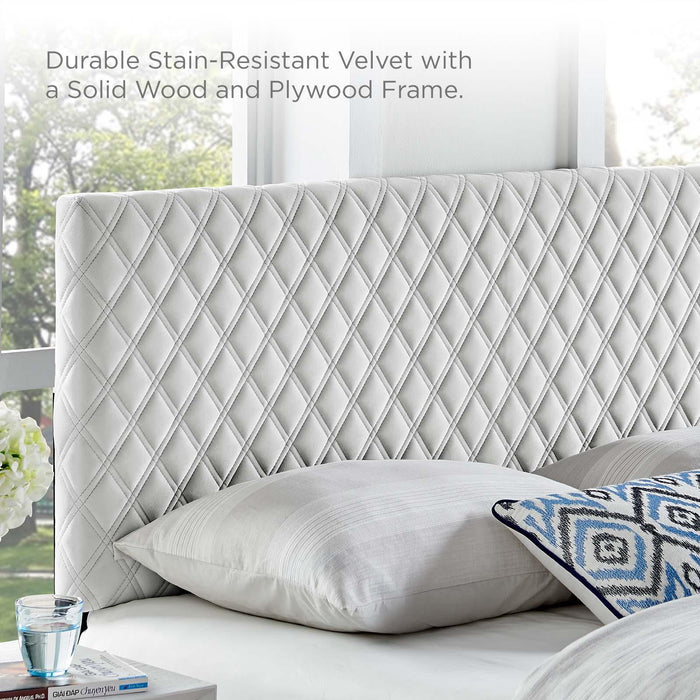 Angela Twin Performance Velvet Headboard