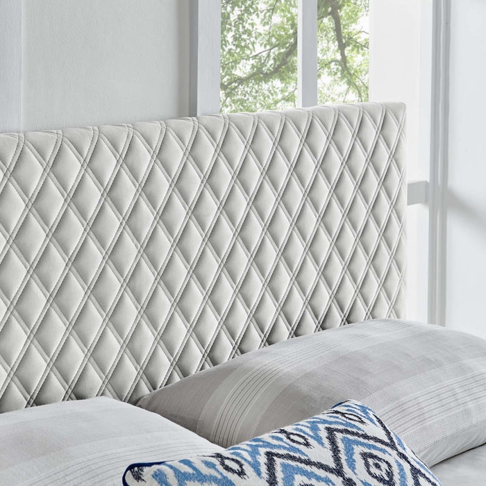 Angela Twin Performance Velvet Headboard