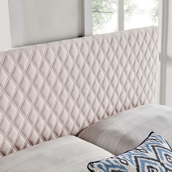 Angela Twin Performance Velvet Headboard