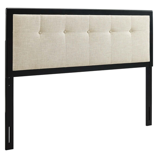 Draper Tufted Queen Fabric and Wood Headboard image