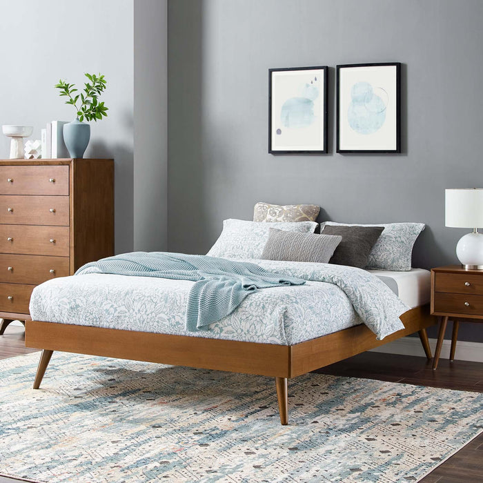 Margo King Wood Platform Bed Frame