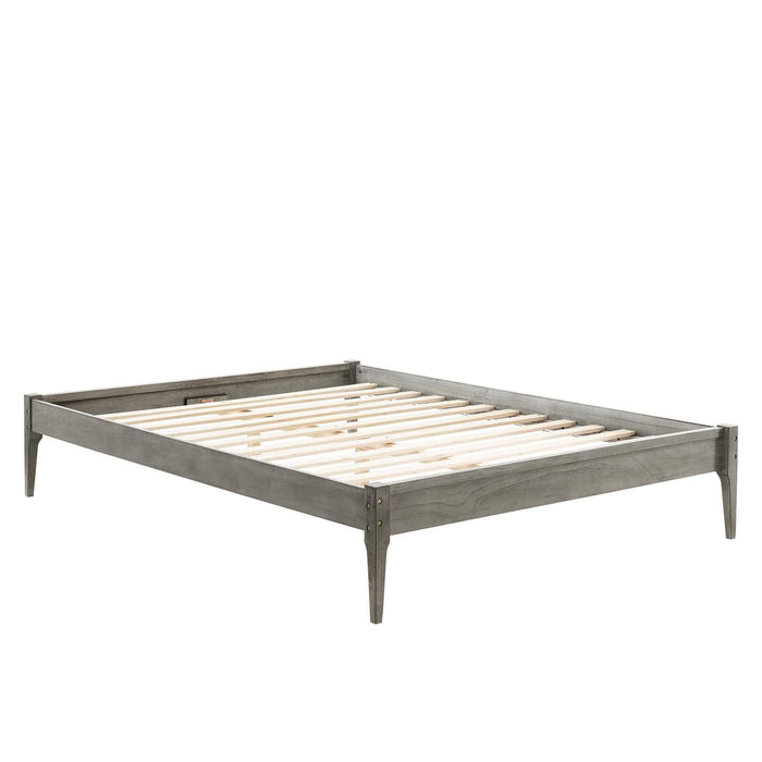 June Queen Wood Platform Bed Frame