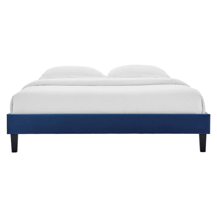 Reign Full Performance Velvet Platform Bed Frame