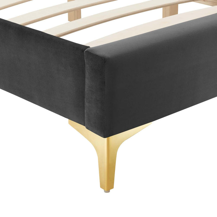 Sutton Full Performance Velvet Bed Frame