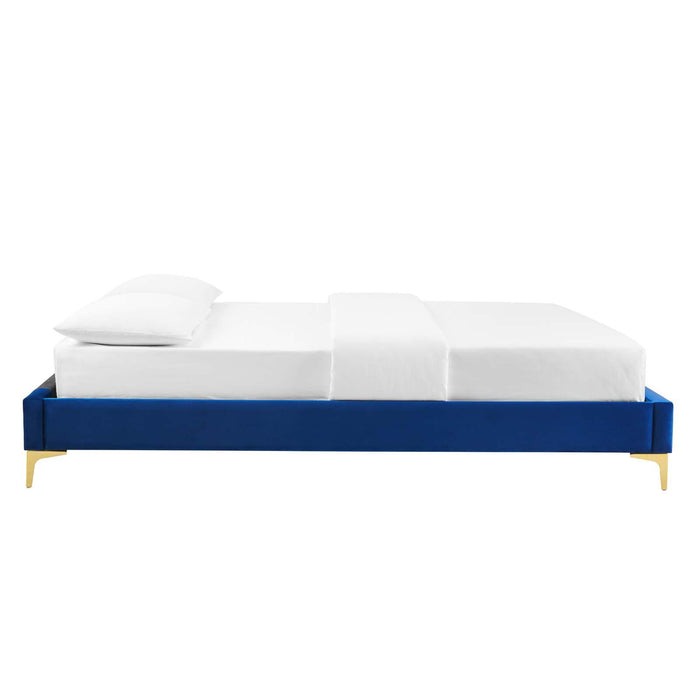 Sutton Queen Performance Velvet Bed Frame