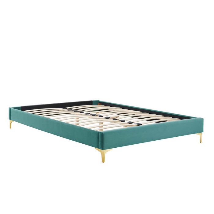 Sutton Twin Performance Velvet Bed Frame