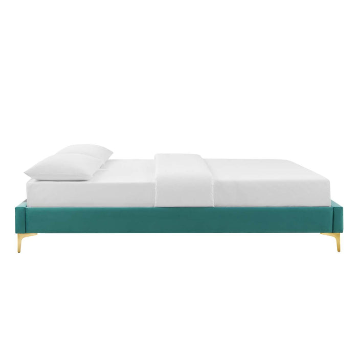 Sutton Twin Performance Velvet Bed Frame