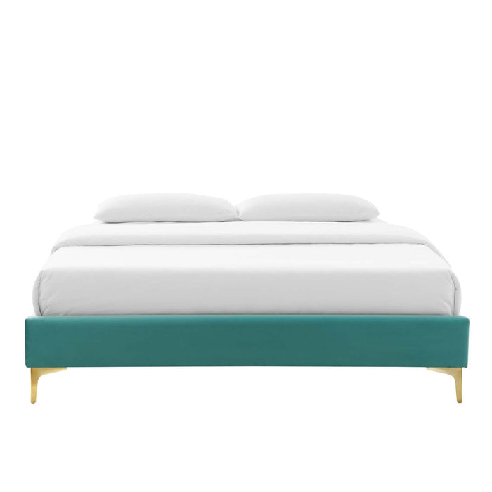 Sutton Queen Performance Velvet Bed Frame