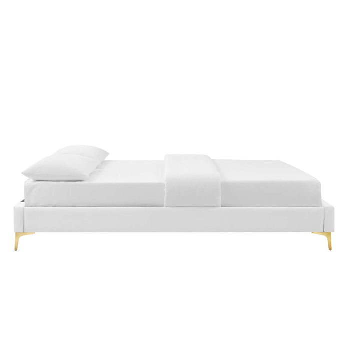 Sutton Queen Performance Velvet Bed Frame