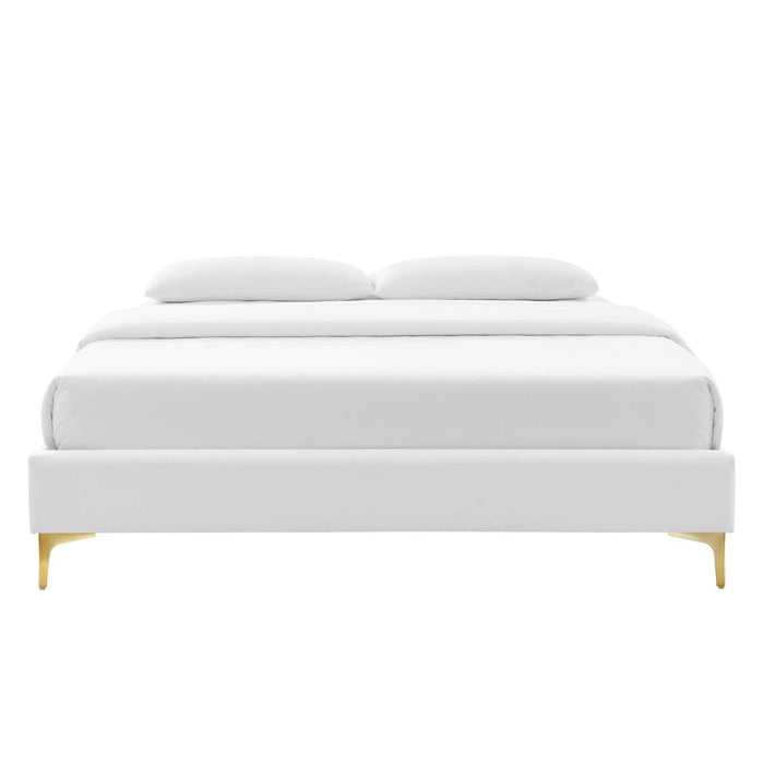 Sutton Queen Performance Velvet Bed Frame