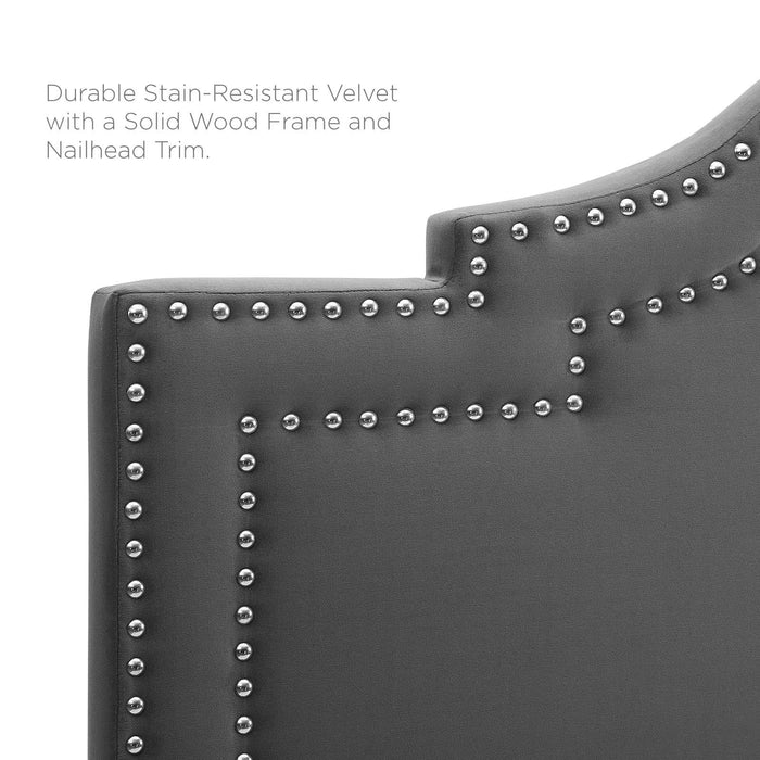 Lucia Twin Performance Velvet Headboard