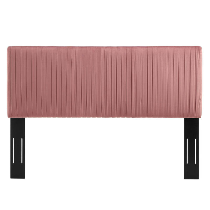 Eloise Channel Tufted Performance Velvet Twin Headboard