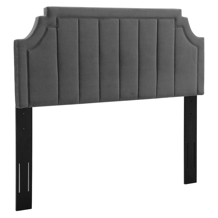 Alyona Channel Tufted Performance Velvet Twin Headboard