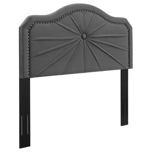 Kristin Pleated Performance Velvet Twin Headboard image