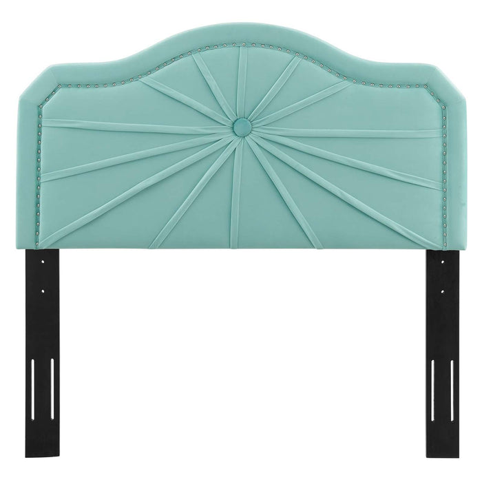 Kristin Pleated Performance Velvet Twin Headboard