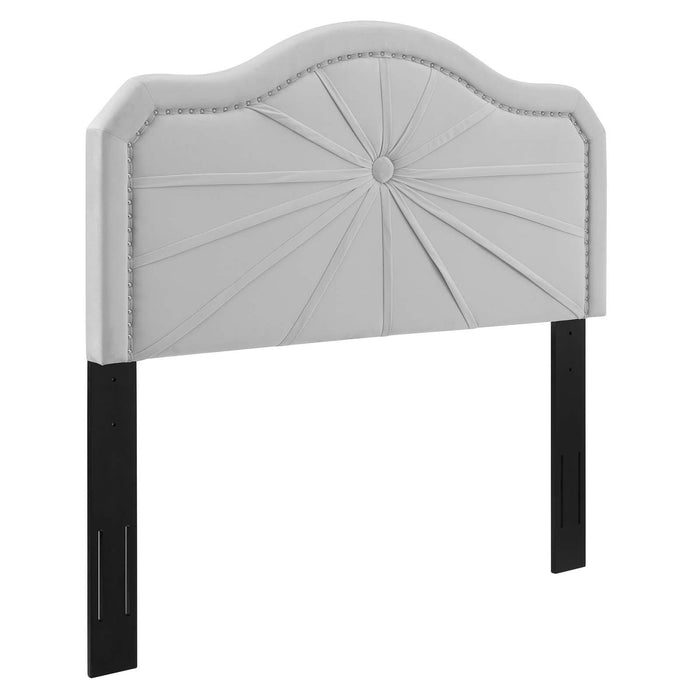 Kristin Pleated Performance Velvet Twin Headboard