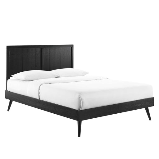Alana Twin Wood Platform Bed With Splayed Legs image